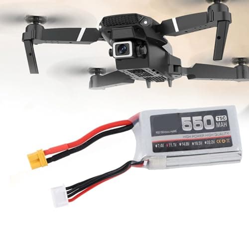 Dilwe RC Lipo Battery RC Battery Lipo Stable 75C 550mah for 550mah XT30 Plug for Remote & App Controlled Vehicle Batteries (3S — view 5