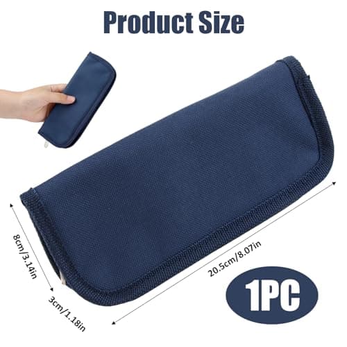 Insulin Cooler Travel Case Small Medical Cool Bag Mini Diabetic Pouch Insulin Pen Cooler Travel Case Portable Cooling Organizer Packs Store 2 Pens Carrying Pouch for Storage Diabetes Supplie, Blue — view 2