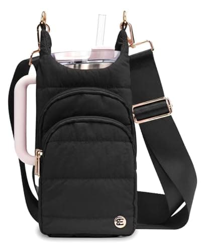 Water Bottle Holder with Strap 30/32 oz, Crossbody Water Bottle Carrier Bag