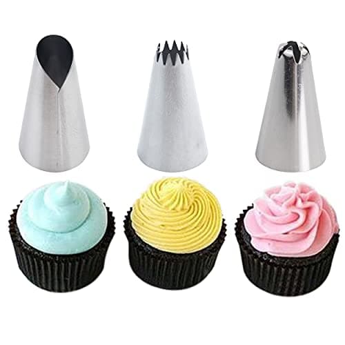 Silicone Piping Bags, 8 pcs Stainless Steel Nozzles Set with Coupler, 30cmx17cm-1 Reusable Icing Piping Bag with Cleaning Brush for Decorating Cakes, Pastries & Cupcakes (Pack of 11) — view 6