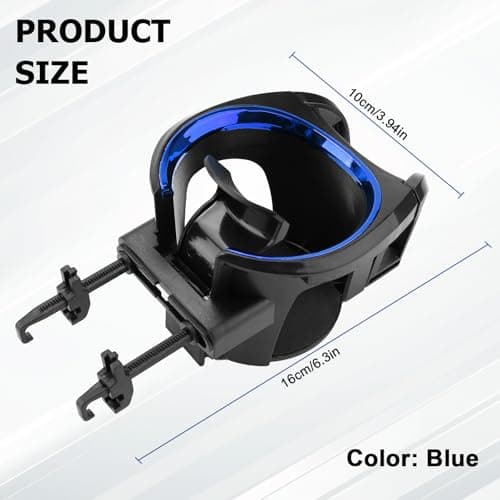2PCS Car Cup Holder Mount, 2-in-1 Air Vent Drink Phone Holder Stand (Blue) — view 2