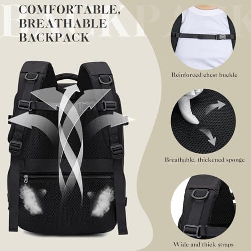Hayayu Easyjet Cabin Bag 45x36x20 Underseat Cabin Bag Travel Backpack — view 6