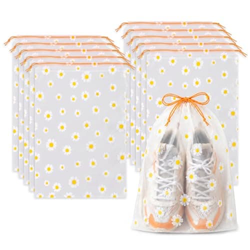 10Pcs Shoe Bags Travel,Shoe Storage Bags Dust Proof,Drawstring Bag,30*40CM