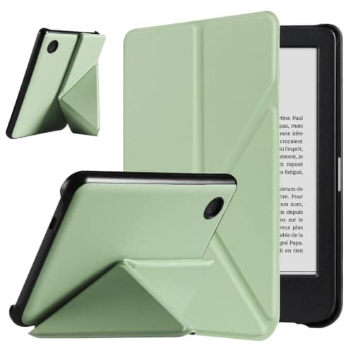 VOVIPO Slimshell Case for Kobo Clara Colour/Clara BW 2024 6" eReader,Ultra Slim Lightweight Protective Stand Cover with Auto Sleep/Wake for Kobo Clara Colour-Matcha green