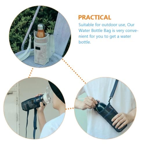 2pcs Mesh Water Bottle Pouch for Camping and Outdoor Travel — view 5