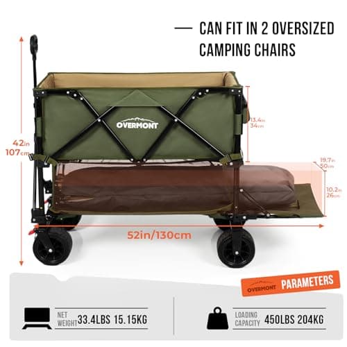 Overmont 400L Double Decker Folding Wagon – Heavy‑Duty — view 2