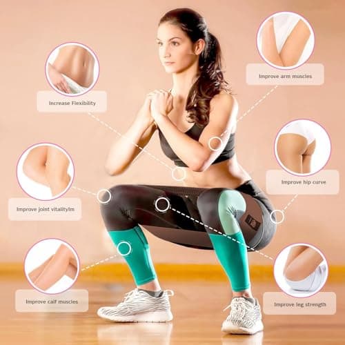 CFX Resistance Bands Set, Exercise Bands with Non-Slip Design for HIPS & Glutes, 3 Levels Workout Bands for Women and Men, Booty Bands for Home Fitness, Yoga, Pilates (Brown Set) — view 6