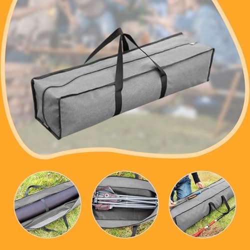 MotiveTech Camping Equipment Storage Bag, 100 Cm Long with Handles, Carrying Case, Travel Bag with Zipper for Tripod, Lightweight, 100cmx25cmx25cm — view 6