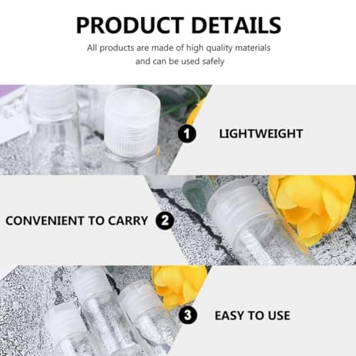 JUMPLAWN 24pcs Refillable Bottles 15ml Flip Cap for Cosmetics and Skin Care — view 3