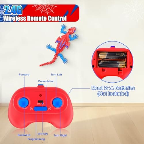 Shayson Wall Crawler Gecko, Floor Ceiling Crawling lizard toys for Kids — view 5