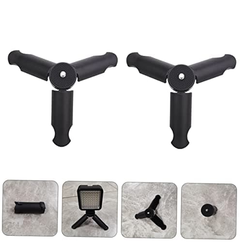 Foldable Phone Tripod 1/4 Inch Abs Black 4 Pack — view 3