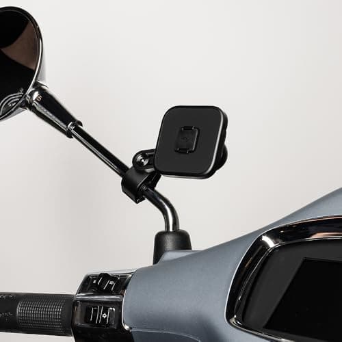 Peak Design Motorcycle Mirror and GPS bar Mount: Locking and Charging (Suitable for Bars 7/8" to 1 1/8", 10-16mm Diameter) with SlimLink — view 2
