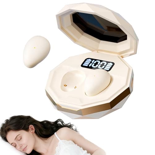 sunvito Mini Invisible Sleep Earbuds with LED Display for Side Sleepers