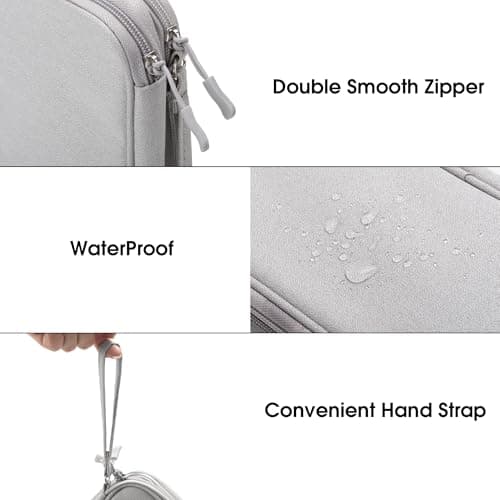 Arae Travel Essentials Electronic Organizer Double Layer - Gray, S — view 5