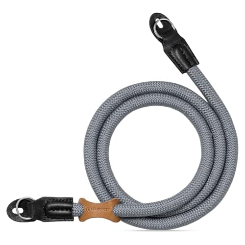 K&F CONCEPT Camera Neck Strap,100cm Nylon Rope Camera Neck Shoulder Strap for Micro Single and DSLR Camera (Grey)