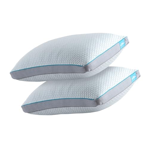 Ergonomic Hybrid Neck Premium Pillow Bamboo Fabric Hotel Quality 2 Pack