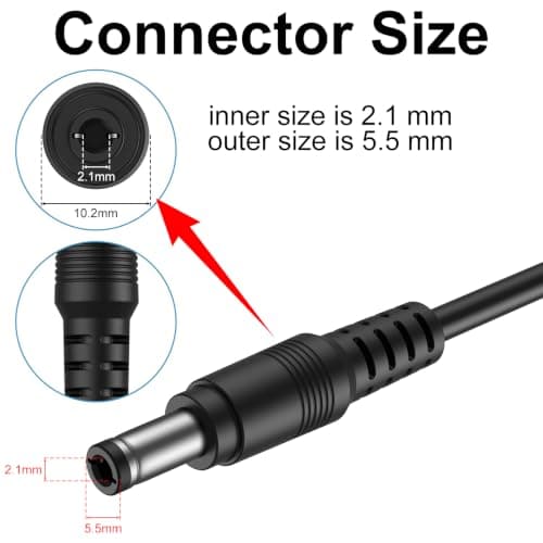 5V Power Supply Adapter, DC 5Volt 3A 2A 1A Charger, AC 100-240V to DC 5V Converter, fit for 5Vdc Baby Monitor/Swing Record Player LED Strip Light Massage Gun etc — view 4