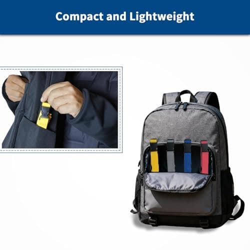 Nasxkji 4 Pcs Backpack Chest Strap Adjustable (Gray/Yellow/Navy Blue/Red) — view 6