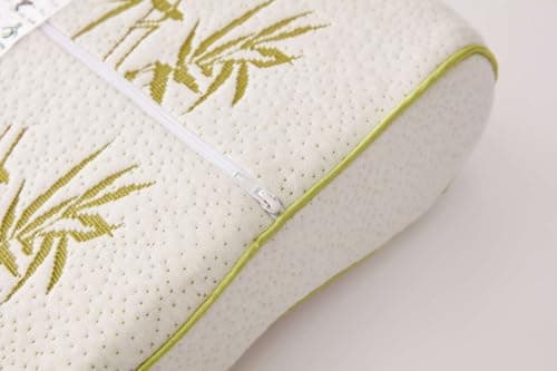 Small Bamboo Memory Foam Pillow for Sleeping, kids Neck pillow and Head Support, orthopedic side sleeper for neck and shoulder pain, ergonomic design , best cervical travel pillow 30*50 cm - small — view 5