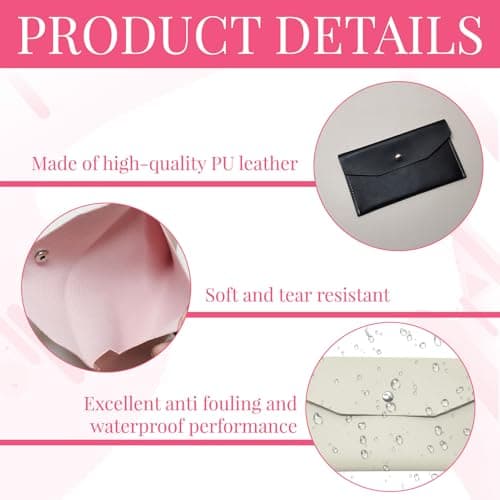 Money Wallet, 3 Pcs PU Leather Money Wallets for Cash, Reusable Cash Wallet, M oney W allets for Cash Gifts, Cash W allet for Notes, for Men Women Cash Check Billing, Minimalist Design — view 3