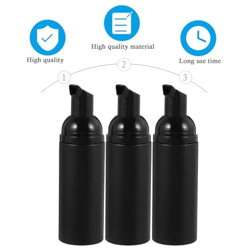 Foaming Pump Bottle Mini 50ml 3pcs Plastic Dispenser for Travel — view 6