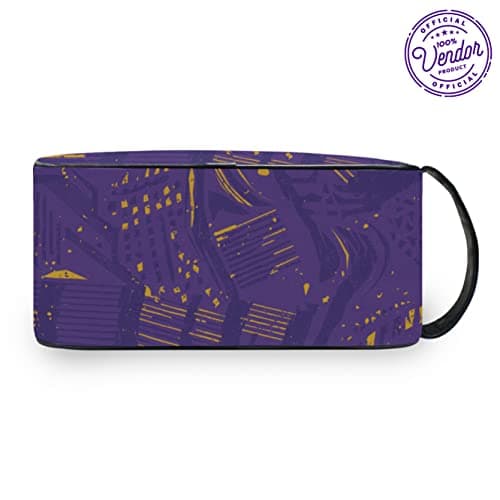BBGreek Omega Psi Phi Fraternity Paraphernalia - Toiletry Travel Bag Organizer - Collection - Official Vendor, dopp-kit-abstract, Soft-Case — view 3