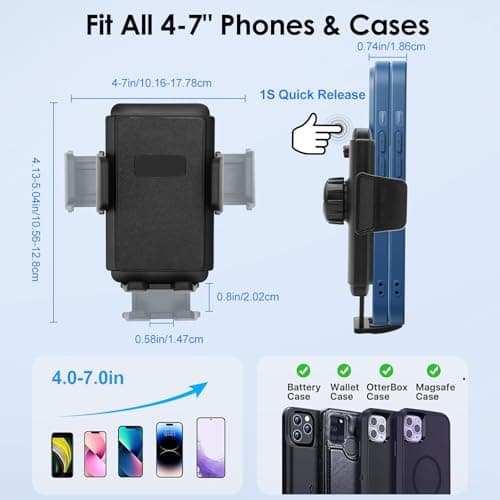 EEEKit Mobile Phone Holder for Cars: 3 in 1 Air Vent & CD Slot Phone Mount — view 5
