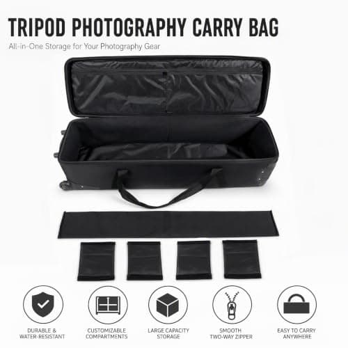 Large Photography Roller Bag Tripod Carrying Case 48"x13.7" | 122cm x 35cm — view 6