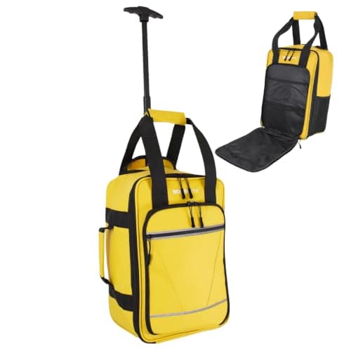 Bordlite Ryanair 40x20x25cm Cabin Backpack on Wheels – Lightweight 2 in 1 Trolley Bag & Rucksack (20L) – Fits Ryanair Free Hand Luggage Allowance
