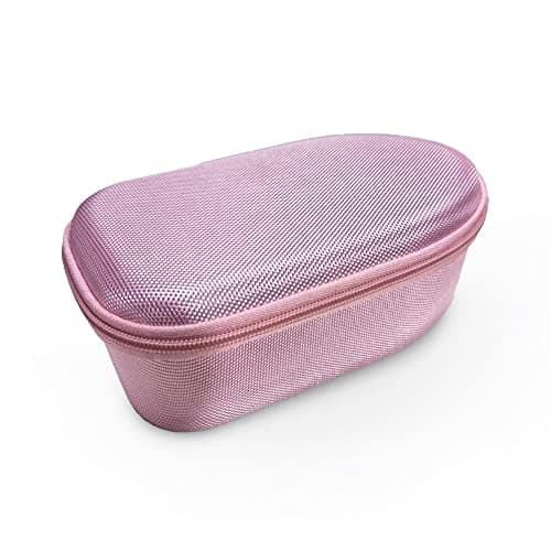 The Quilted Bear Mini Iron Case - Hardshell Case for Travel Mini Steam Irons with Soft Touch Padded Lining & Hardwearing Fabric Weave Covering (Pink)