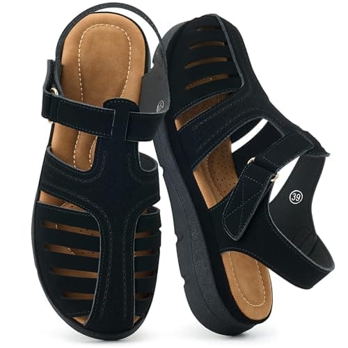 Diarilip Closed Toe Sandals for Women: Comfortable Walking Fisherman Shoes