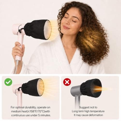 Hair Dryer Diffuser, Double-Layer Nylon Foldable Travel Diffuser — view 5