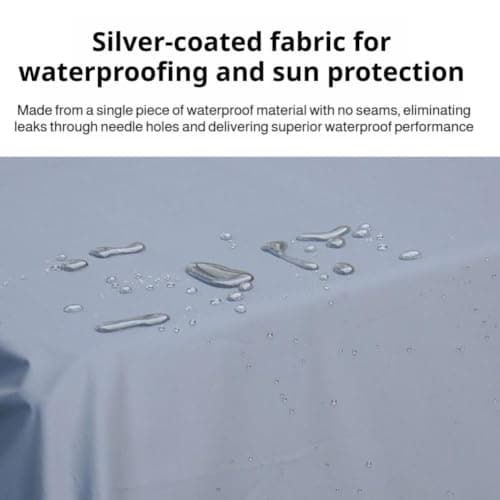 Roof Box Cover, Waterproof Rooftop Luggage Carrier Storage Bag with Pull Cord, Oxford Fabric Rain Dust Protection Storage Bag, for Travel, Camping, Road Trips & Family Vacations — view 4