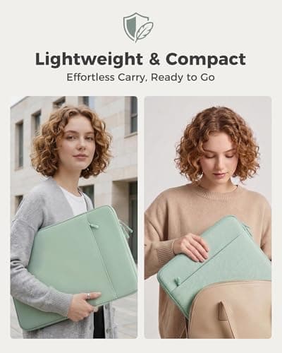 ProCase Laptop Sleeve 16" for MacBook Pro 16 Inch M5M4/M3/M2/M1, Computer Case Also Compatible with 15.6-16" HP Dell ASUS Lenovo Acer Chromebook -Willow Green — view 6
