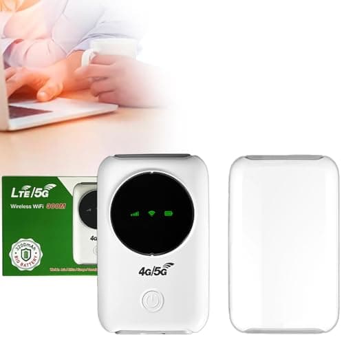 Portable WiFi Hotspot 4G LTE Router, Unlocked Mobile Broadband Dongle with SIM Slot, High-Speed 300Mbps Pocket WiFi for Travel, Home, Car, Motorhome & Temporary Internet – Up to 10 Devices