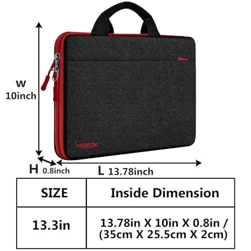 Laptop Sleeve 13.3 Inch Case Briefcase Compatible with MacBook Pro 14 inch 2021 M1 Pro/M1 Max A2442 and All Model of 13.3 Inch MacBook Air/Pro, XPS 13, Most Popular 13"-13.5" Notebooks,B01K03 — view 2