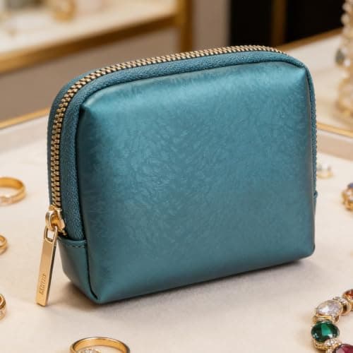 Travel Jewelry Organizer Cosmetic Holder with Zipper — view 3