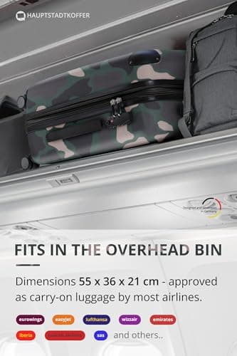 Hauptstadtkoffer Spree – Cabin Luggage, 55 × 35 × 20 cm for All Airlines, Travel Suitcase, Hard Shell Trolley, Carry-On Suitcase, Camouflage — view 2