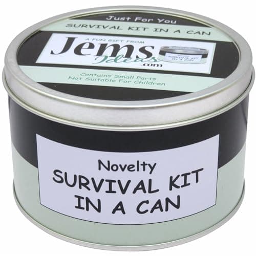 Survival Kit In A Can A Fun & Unique Novelty Gift Set with Card Perfect for Couples Parents Grandparents & Friends. Wedding Anniversary Celebration Keepsake — view 5