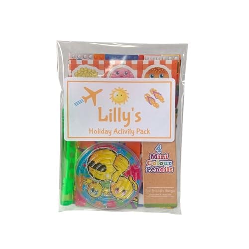 Personalised Children's Holiday Travel Activity Pack