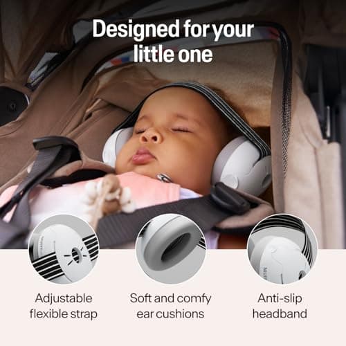 Alpine Muffy Baby Comfort Ear Defenders, Adjustable up to 36 months, Black — view 3