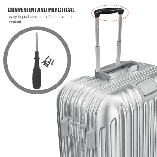 Black Plastic Suitcase Telescoping Handle Replacement Grip for Repair — view 3