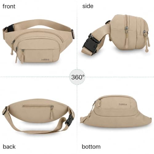 Bumbag Fanny Pack for Women,Waterproof Men Waist Bag — view 6
