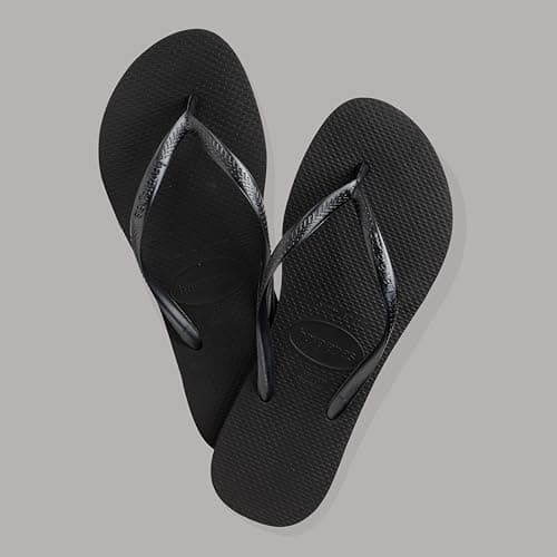 Havaianas Slim Women Flipflop Black 3/4 UK — view 3