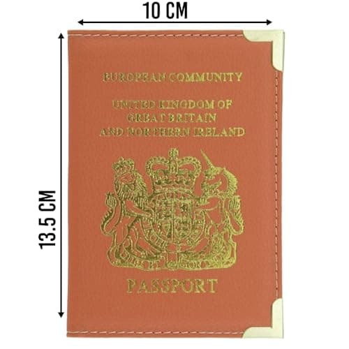 BMLIMITED BML Passport Holder & Travel Wallet Premium Organiser for Passport, Cards, Boarding Passes Stylish Passport Protector Cover Ideal Travelers (Orange) — view 2