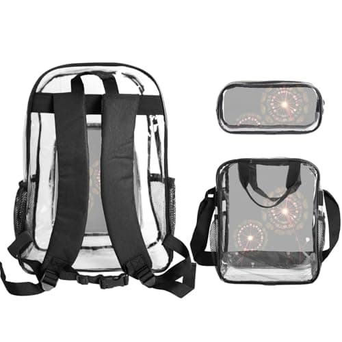 WZYCWB Starry Dandelion Patterned backpack set (lunch bag and pencil case) | Perfect for school, work, business trips, and travel. — view 2