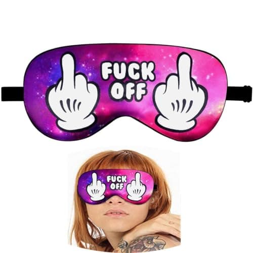 NganSuRong Novelty Funny Sleep Eye Mask Light Blocking Sleep Mask, Soft and Comfortable Night Eye Mask for Men Women, Eye Cover Aid Rest Blindfold, Eye Blinder for Travel/Sleeping/Shift Work