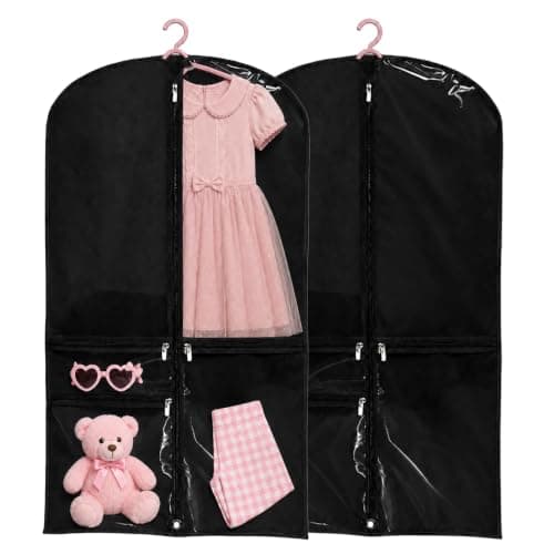 2 PCS Garment Bag for Suits Dress Cover Blazer Windbreaker Shirt