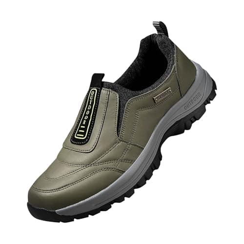 Hiking Shoes for Men Slip-On Sports Sneakers Casual Orthopedic Walking Shoe