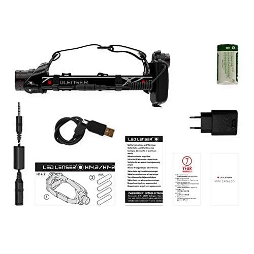 Ledlenser H14R.2 - Rechargeable Outdoor LED Head Torch, Super Bright 1000 Lumens Headlamp, Water Resistant (IPX4), Camping, Hiking Equipment, Head Torch Rechargeable, Up to 35 Hours Running Time — view 6